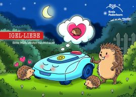 Igel-Liebe Postkarte